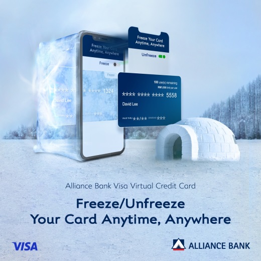 Freeze or unfreeze your card at the tap of a button.