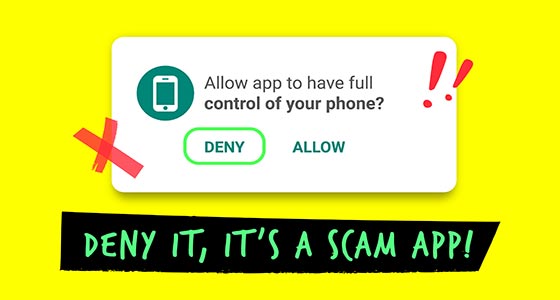 Deny it, it's a Scam App!