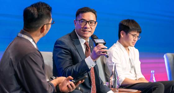 Raymond Chui, Group Chief Business & Transaction Banking Officer of Alliance Bank, delivers his remarks at the Alliance Bank BizSmart® Business Conference 2025
