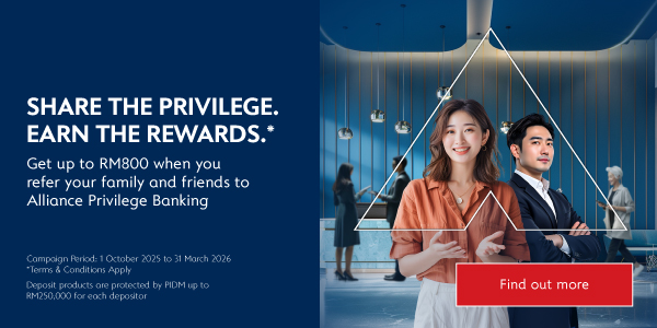Be Rewarded Up to RM800* when you refer your family and friends to Alliance Privilege