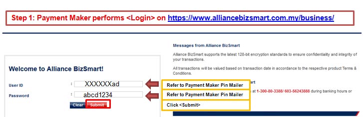 Alliance Bizsmart Online Banking Alliance Bank Malaysia