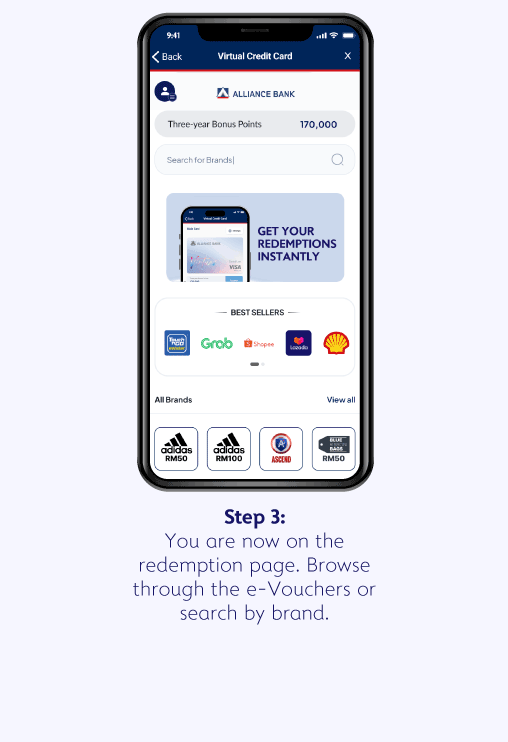 How to make a Redemption - Step 3