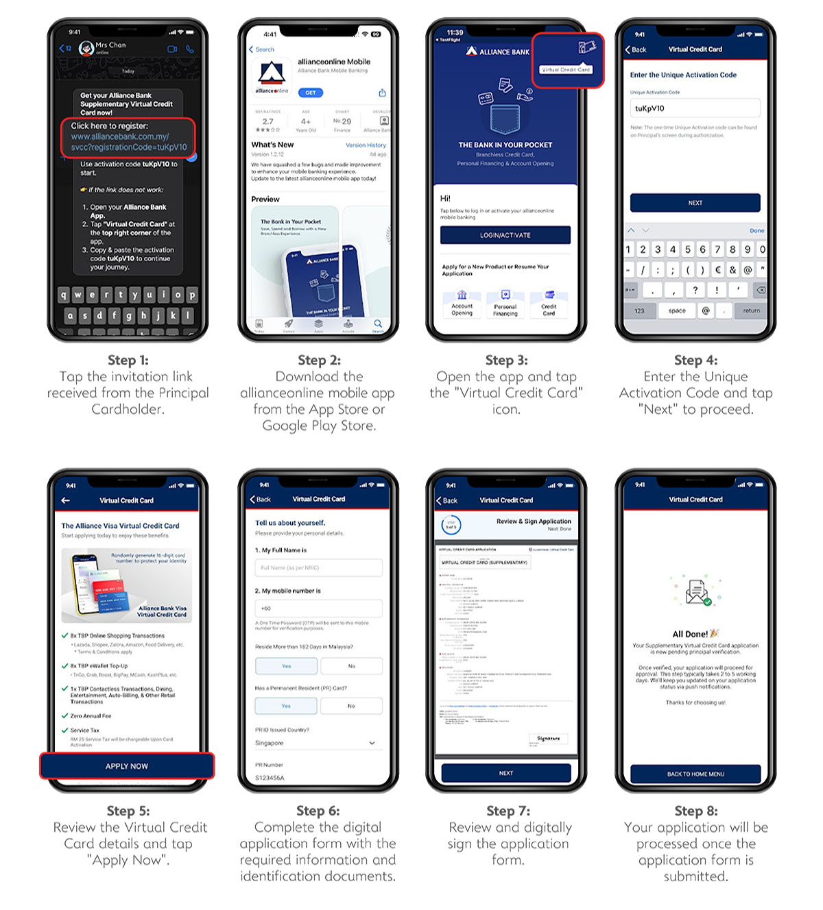 Supplementary Cardholder Application