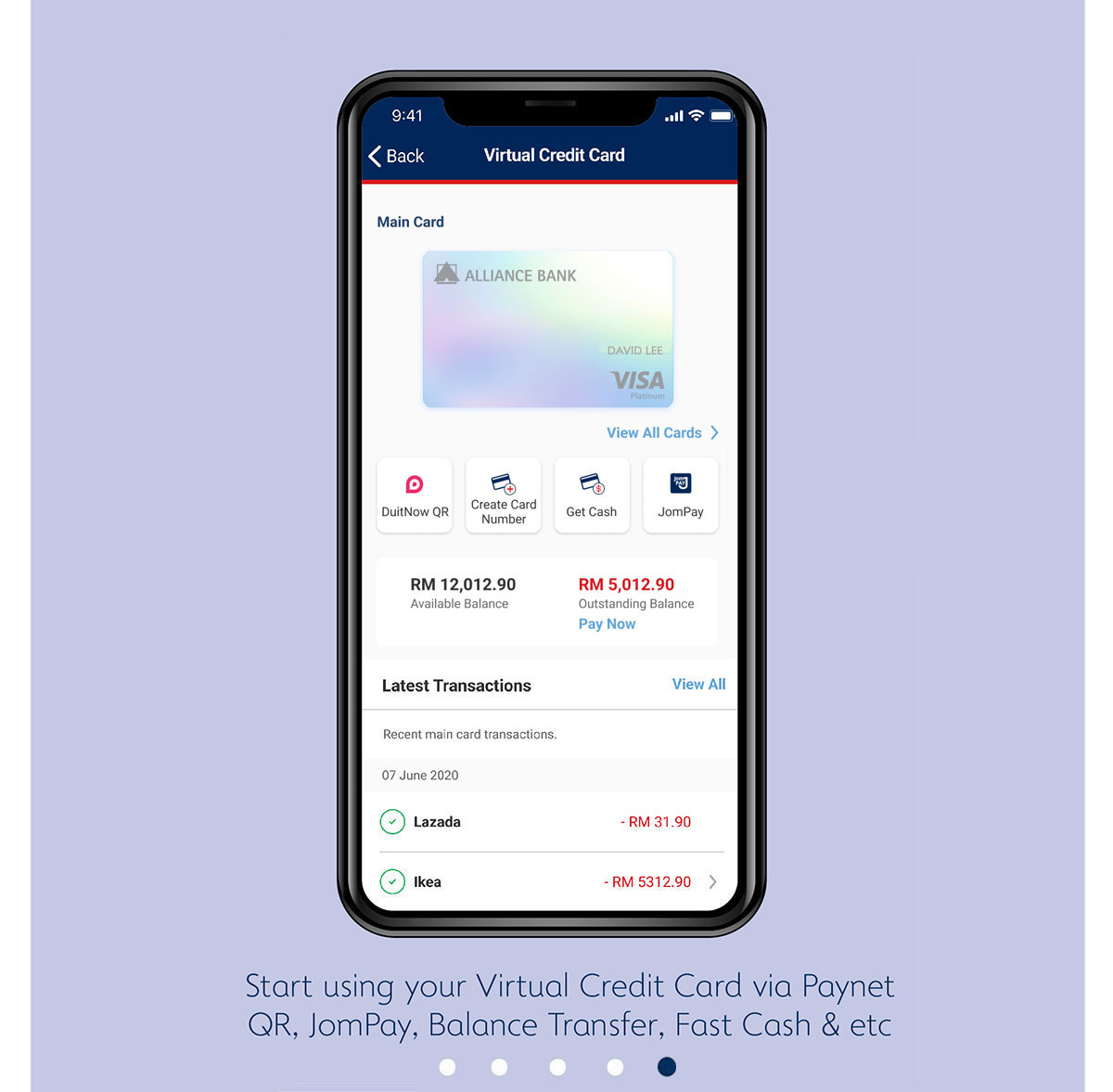 Visa Virtual Credit Card - allianceonline