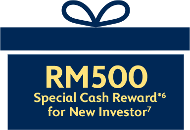 RM500 Special Cash Reward* for New Investor