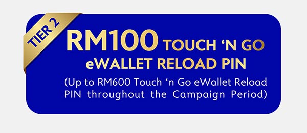 RM100 Touch n Go eWallet Reload PIN