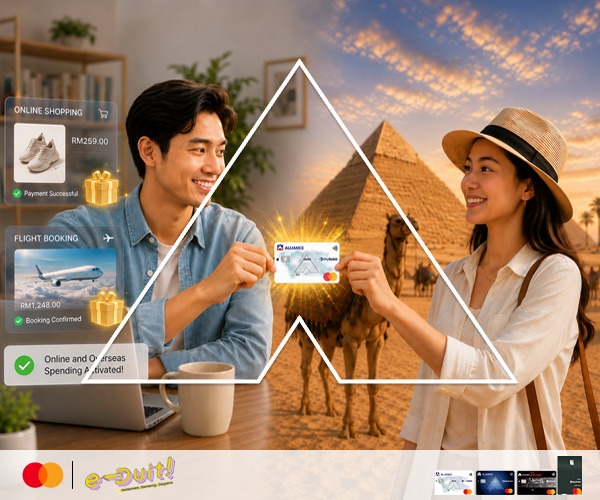 From online shopping to overseas travel,
every eligible spend is a chance to win exciting cashback rewards.