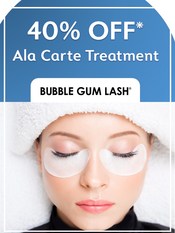 Get 40% OFF* ala carte treatment at Bubble Gum Lash with Alliance Bank Credit Card