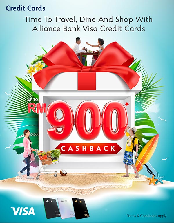 Time to travel, dine and shop with Alliance Bank Visa Credit Cards