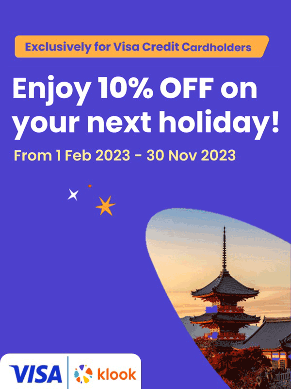 Enjoy 10 OFF travelrelated services on Klook Promotions Alliance