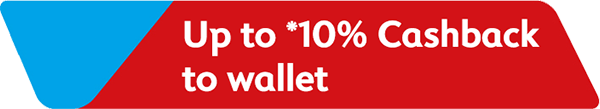 Up to 10% Cashback to wallet