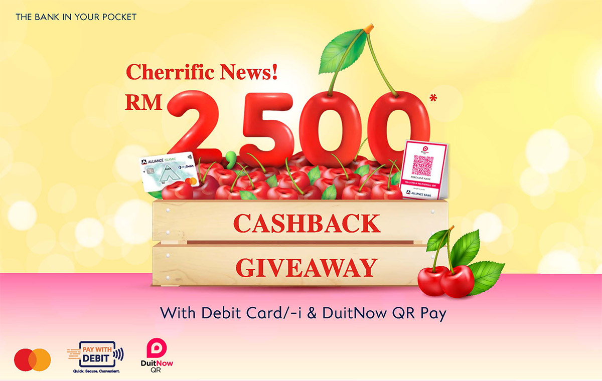 Cherrific Cashback Giveaway Campaign - Sweeter Rewards Awaits for You when You Spend with Your Debit Card/-i Today!