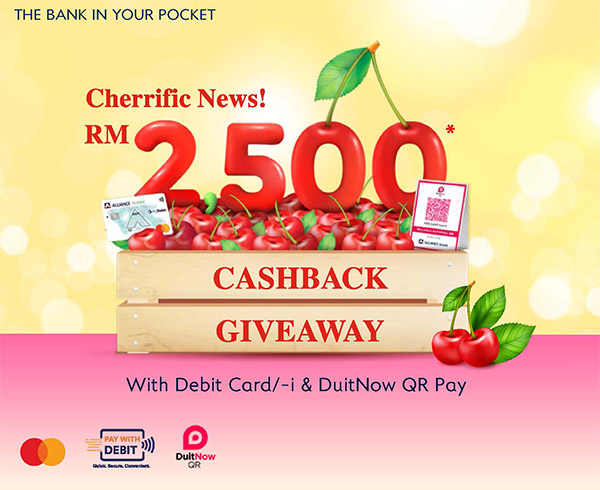 Cherrific Cashback Giveaway Campaign - Sweeter Rewards Awaits for You when You Spend with Your Debit Card/-i Today!