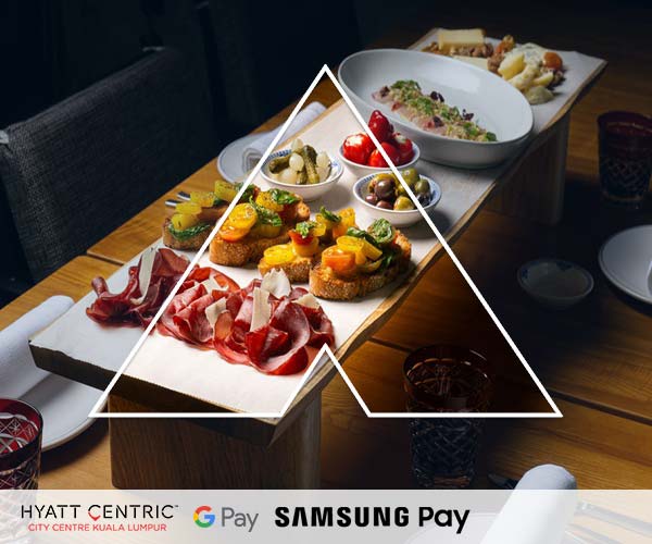 15% OFF* a la carte menu at Hyatt Centric City Centre Kuala Lumpur
