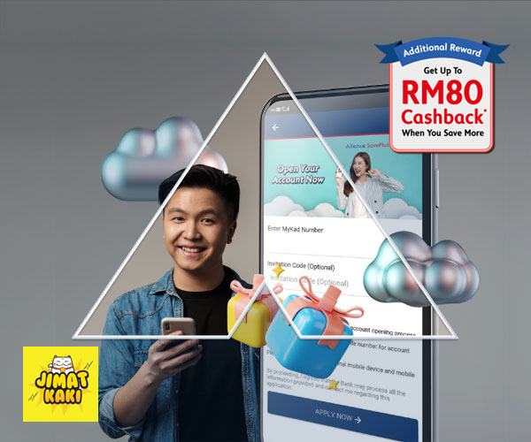 Get RM30<sup>*</sup> Touch 'N Go eWallet Reload PIN when you open and activate an Alliance SavePlus Account