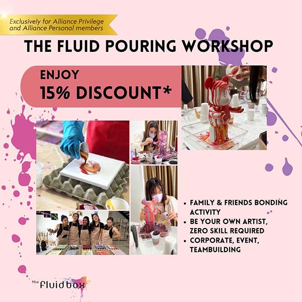 Enjoy 15% Discount* on the total bill for all packages at The Fluid Box