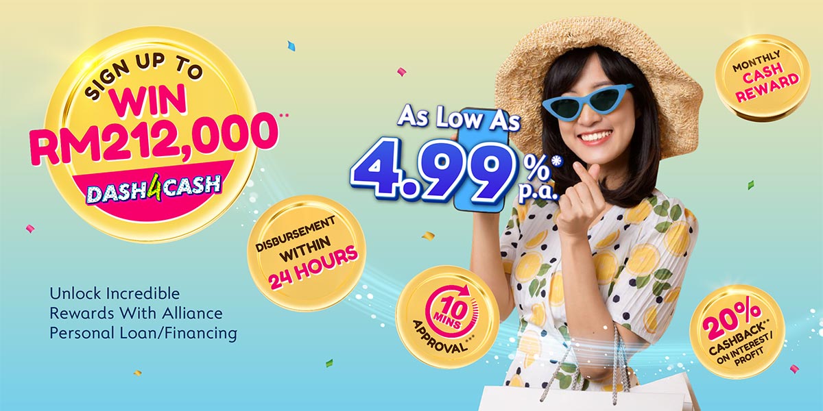 Seize the opportunity to win up to RM212,000 with Alliance Personal Loan/Financing