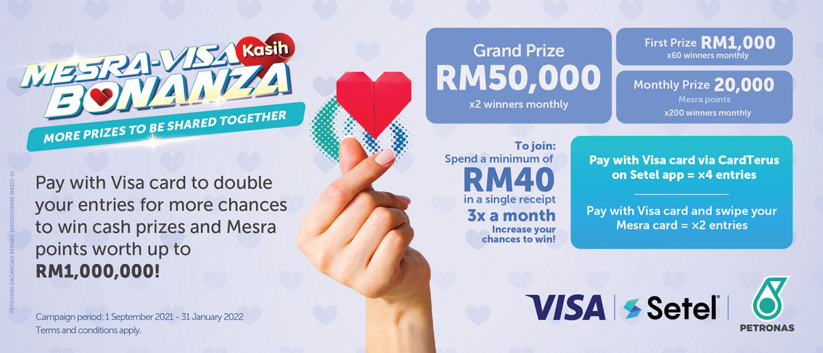 Petronas Mesra Visa Kasih Bonanza Promotion Alliance Bank Malaysia