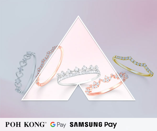 RM50 OFF* with a purchase of Diamond & Gem Jewellery at Poh Kong with Alliance Bank Credit Card