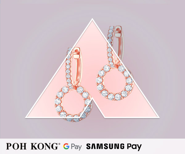 RM100 off* with purchase of diamond and gem jewellery at Poh Kong