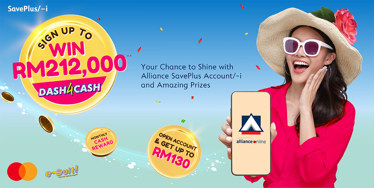 Open Alliance SavePlus Account earn 4.20% p.a. for 12-month e-FD and get welcome rewards up to RM130