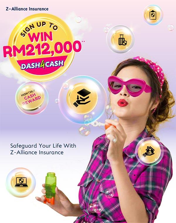 Sign up for Alliance Bank Z-Alliance Insurance product via allianceonline and stand a chance to win up to RM212,000