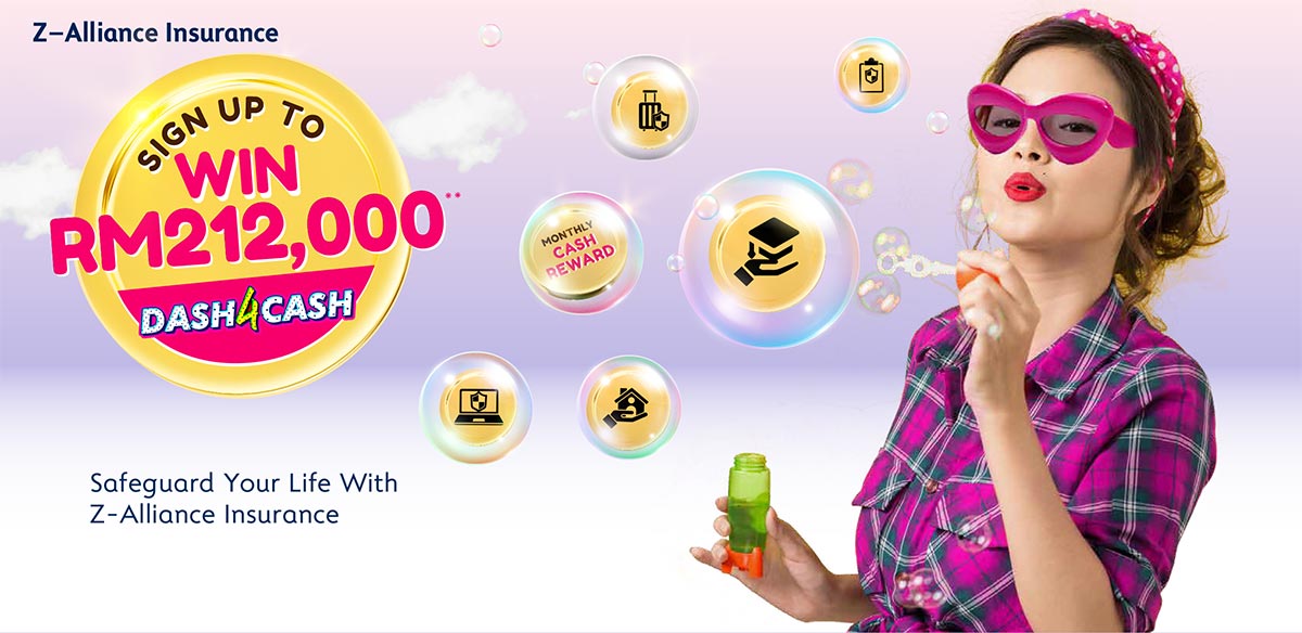 Sign up for Alliance Bank Z-Alliance Insurance product via allianceonline and stand a chance to win up to RM212,000