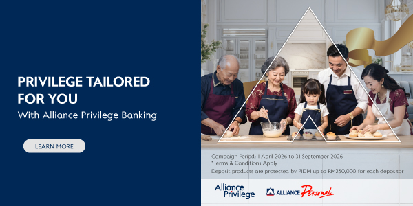 Enjoy 3.85% p.a. with a 6-month Alliance Term Deposit-i when you join Alliance Privilege. Get our privilege banking services now. Offer valid till 30th June 2026.