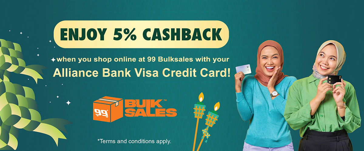Enjoy 5% Cashback when you shop online at 99 Bulksales!