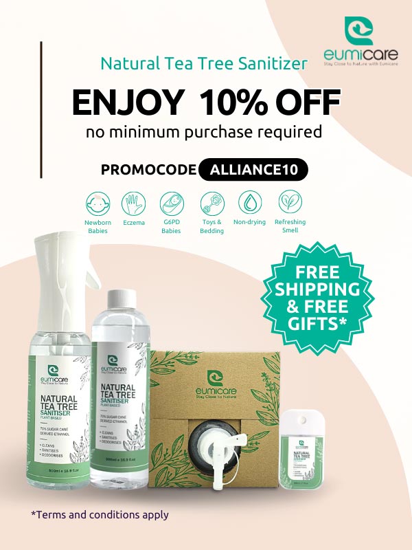 Get 10% OFF on sanitisers at EUMICARE