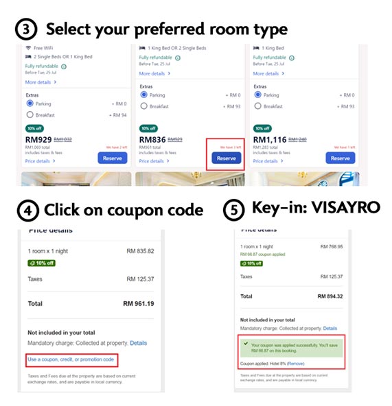 4 Steps to redeem