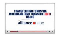 Interbank Fund Transfer (IBFT) via allianceonline