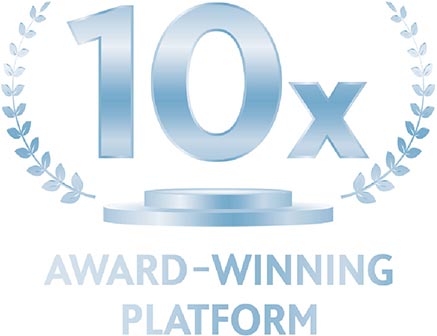 10x Award-Winning Platform