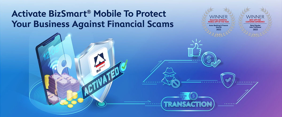 Activate BizSmart Mobile to protect your business against financial scam