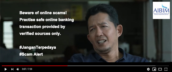 Beware of online scams! Practise safe online banking transactions provided by verified sources only.