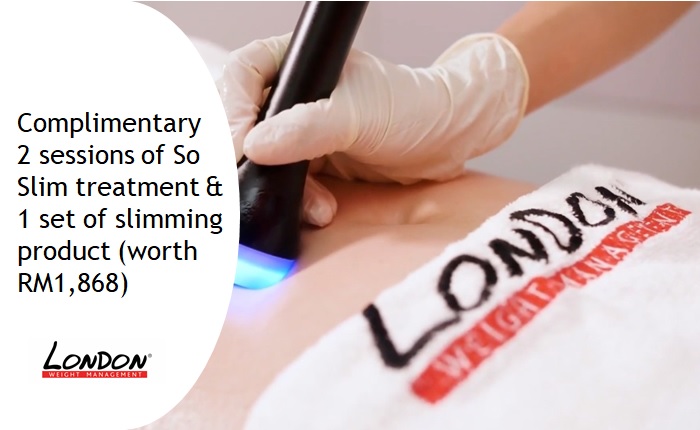 Complimentary So Slim treatments and a set of slimming product at London Weight Management