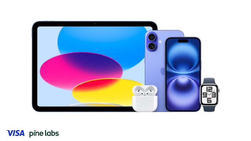 RM150 Instant Discount on Apple Products with Pine Labs 0% Instalment Payment Plan