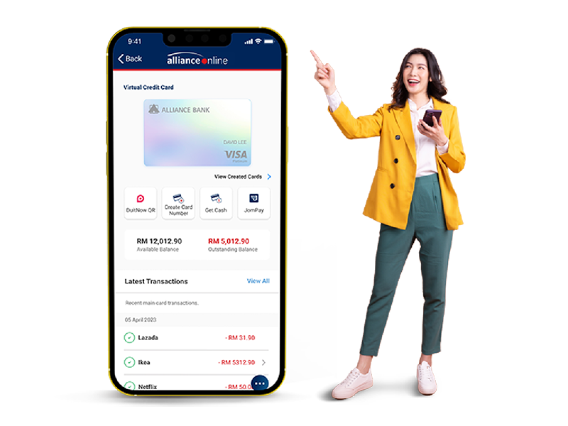 allianceonline Visa Virtual Credit Card