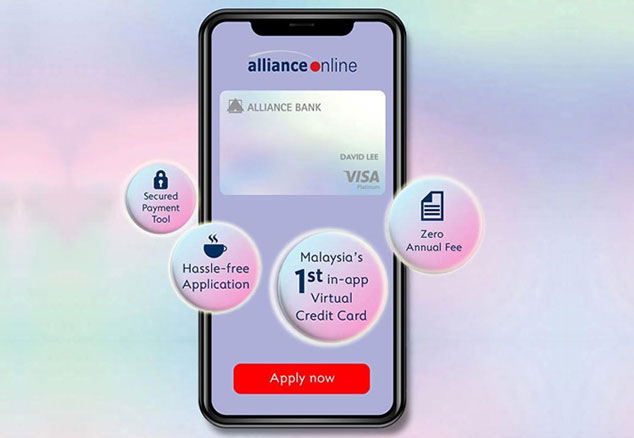 Visa Virtual Credit Card (allianceonline mobile app)