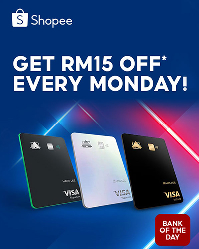 Get RM15 OFF on every Shopee Monday Sale
