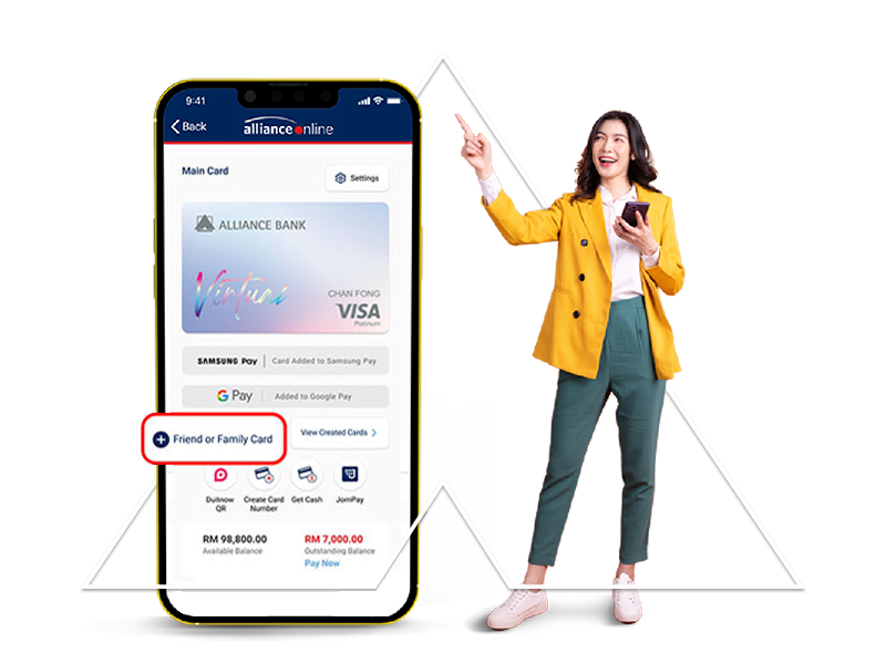 Visa Virtual Credit Card (allianceonline mobile app)