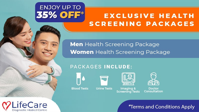 Get up to 35% OFF health screening packages at LifeCare Diagnostic Medical Centre