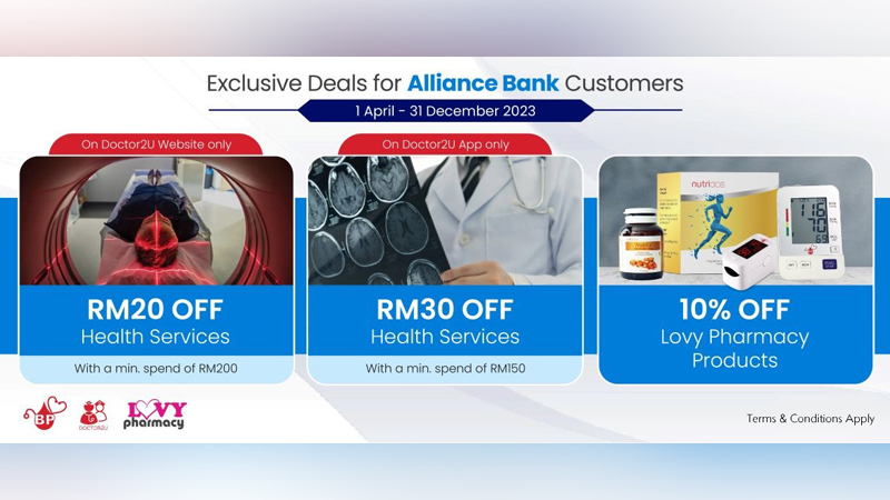 Get up to RM30 OFF Health Services and 10% OFF Lovy Products at Doctor2U
