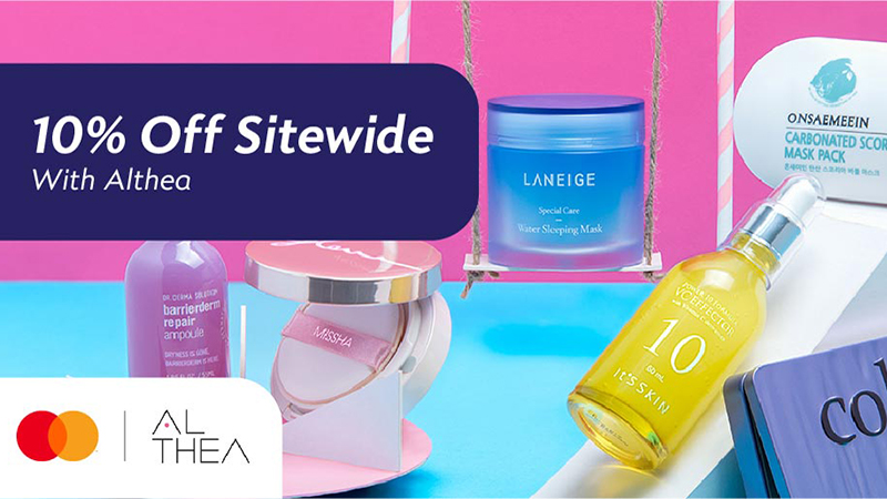 10% Off Sitewide with Althea with your Alliance Bank Debit Card/-i