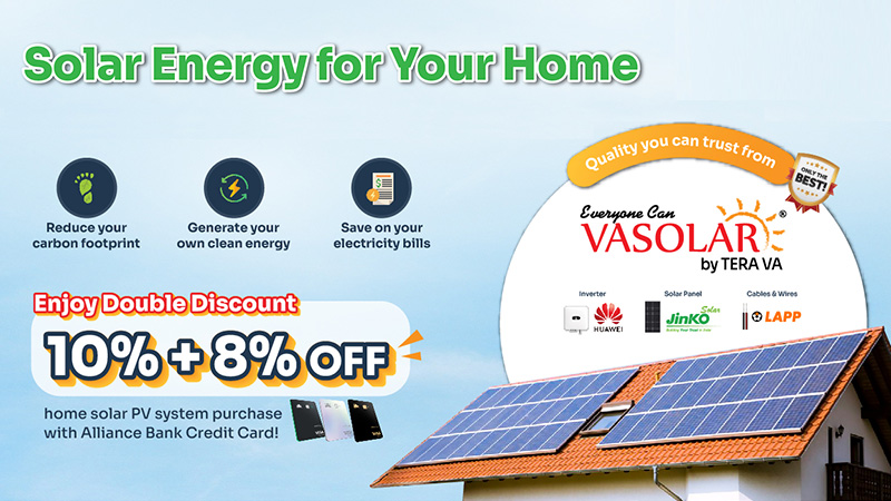 Double Discount 10% + 8% Off TERA VA Solar Panel Installation!