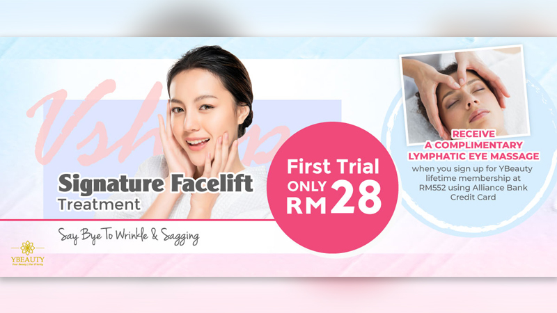 Stay radiant at YBeauty with Alliance Bank Credit Card