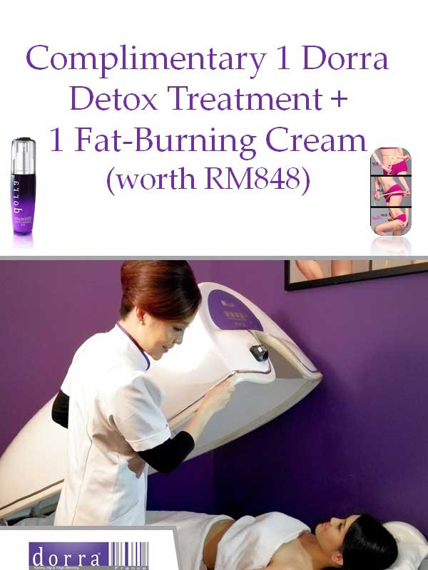 Complimentary Dorra Detox treatment & one Fat-Burning Cream at Dorra Slimming