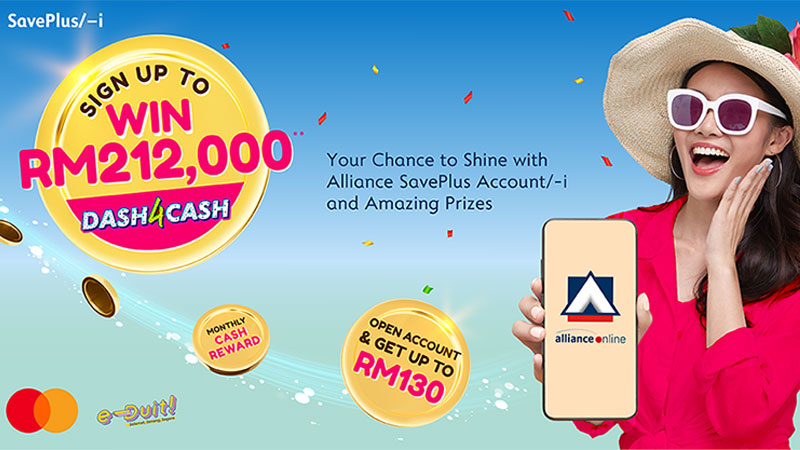 Open account and earn up to RM130 Cashback 