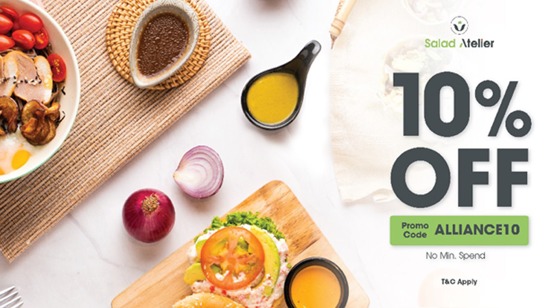 Eat healthy and enjoy 10% off at Salad Atelier