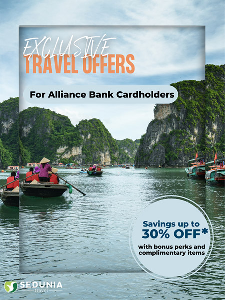 Get up to 30% OFF travel packages at Sedunia Travel